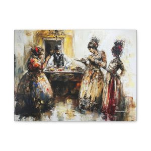 Artistic Wall Art Print, Elegant Home Decor, Vintage Canvas Print, Bohemian Style Artwork, Classic Wall Decor, Memorable Gift