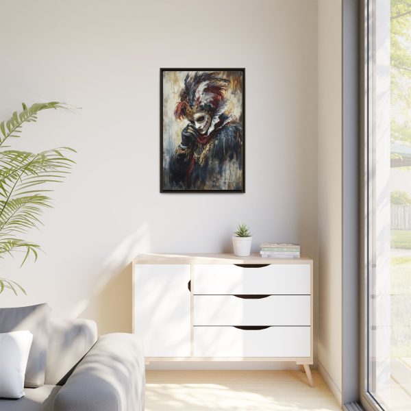 Matte Canvas Wall Art, Multi-color Framed Artwork, Gothic Home Decor, Mysterious Masquerade Print, Unique Gift for Art Lovers - Image 23