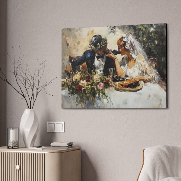 Romantic Wedding Canvas Art, Perfect for Home Decor, Anniversary Gift, Wedding Gift, Love Wall Art, Canvas Painting - Image 8