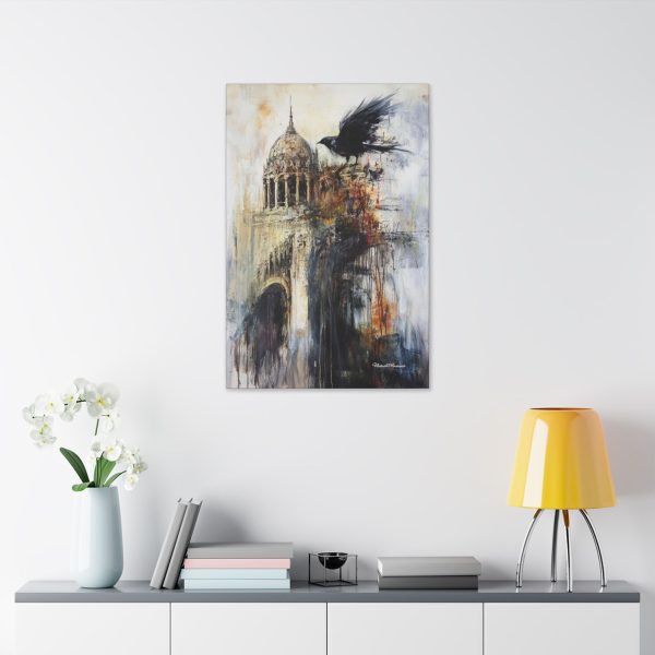 Urban Raven Canvas Art, Modern Wall Decor, Bird Canvas, Nature Artwork, Home Aesthetic, Gift for Bird Lovers - Image 19