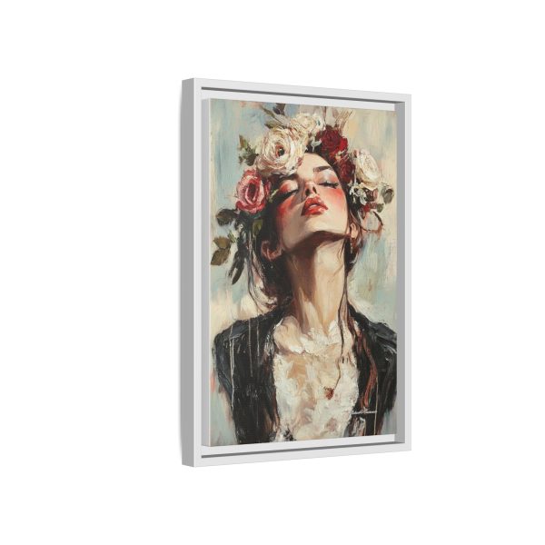 Floral Portrait Canvas Art Print, Boho Wall Décor, Feminine Home Accent, Gift for Her, Flower Lover's Art - Image 46