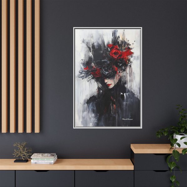 Framed Wall Art, Matte Canvas Print, Abstract Art, Home Decor, Gift for Art Lovers, Black and Red Aesthetic - Image 36