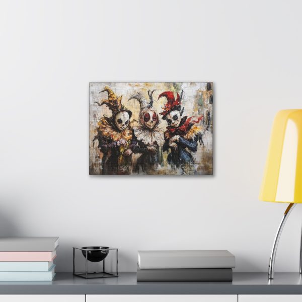Whimsical Canvas Art Print - Perfect Halloween Decor, Unique Gift for Home, Carnival Ambiance, Artistic Wall Hanging - Image 3