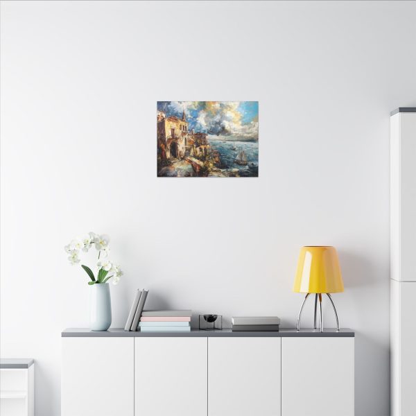 Stretched Matte Canvas Artwork, Coastal Landscape Wall Decor, Nautical Home Decor, Artwork for Coastal Living Spaces, Perfect Gift for [...] - Image 12