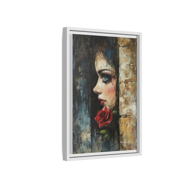Matte Framed Art Print - Striking Portrait with Rose, Wall Decor, Home Accent, Gift for Art Lovers, Boho Room Decoration - Image 46