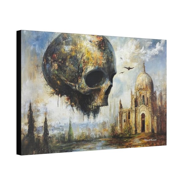 Gothic Art Canvas, Unique Wall Decor, Dark Aesthetic Artwork, Skulls and Gothic Fantasy, Perfect for Home or Office - Image 6