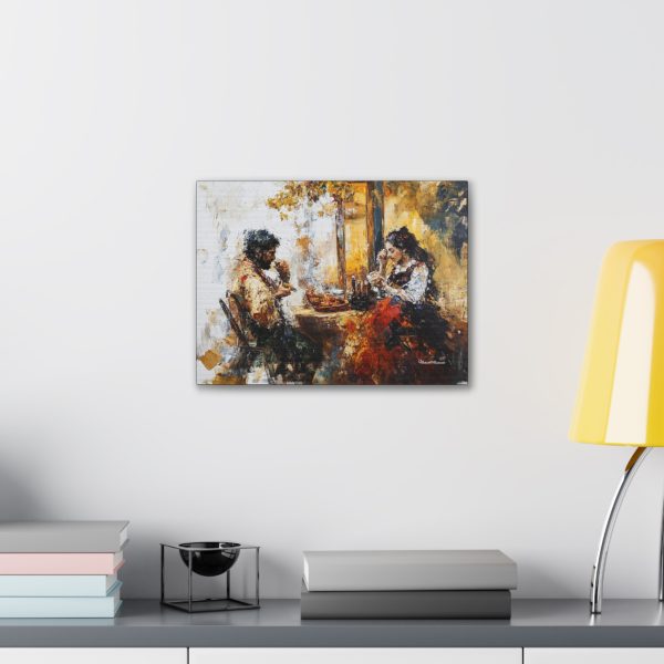 Rustic Canvas Wall Art, Cozy Home Décor, Vintage Painting, Bohemian Living Room, Gift for Art Lovers - Image 3