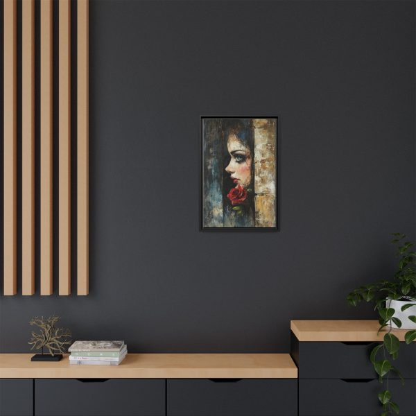 Matte Framed Art Print - Striking Portrait with Rose, Wall Decor, Home Accent, Gift for Art Lovers, Boho Room Decoration - Image 52