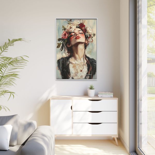 Floral Portrait Canvas Art Print, Boho Wall Décor, Feminine Home Accent, Gift for Her, Flower Lover's Art - Image 35