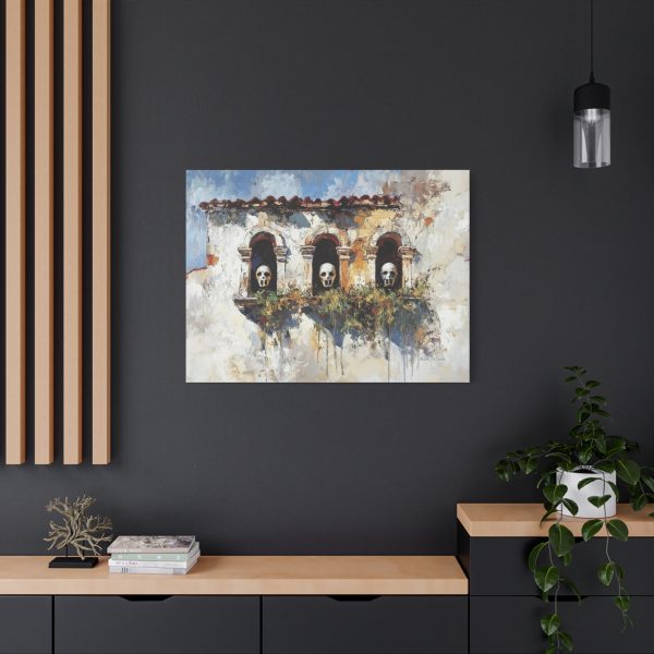 Artistic Skull Canvas Wall Art, Unique Home Decor, Gothic Style Wall Hanging, Modern Art Print, Perfect for Halloween or Conversations - Image 20