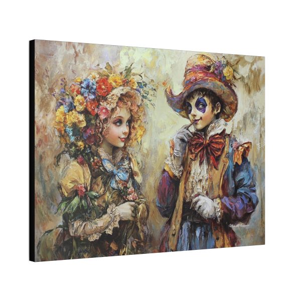 Whimsical Canvas Wall Art, Vibrant Floral Couple Art, Fantasy Home Decor, Romantic Gift, Unique Wall Hanging - Image 6