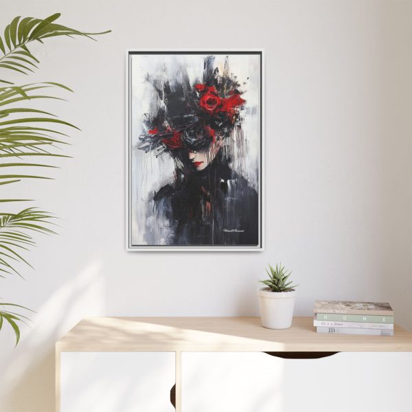 Framed Wall Art, Matte Canvas Print, Abstract Art, Home Decor, Gift for Art Lovers, Black and Red Aesthetic - Image 19