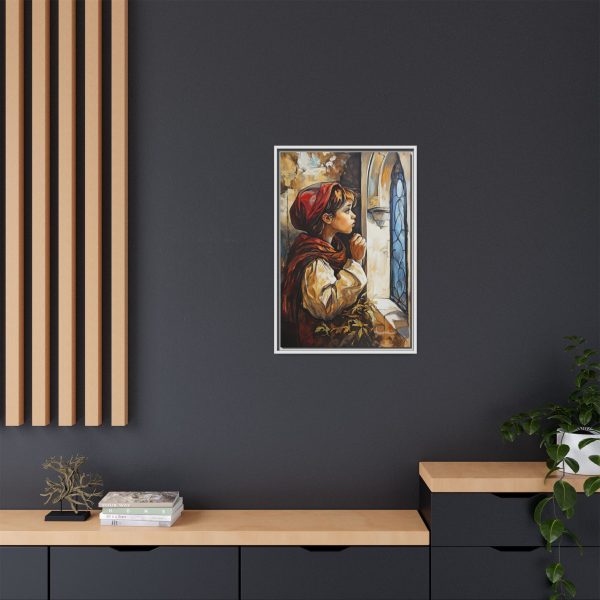 Framed Matte Canvas Art Print - Dreamy Girl in Red Hood, Wall Decor, Unique Gift, Home Aesthetics, Art for Living Room, Bedroom Decor - Image 20