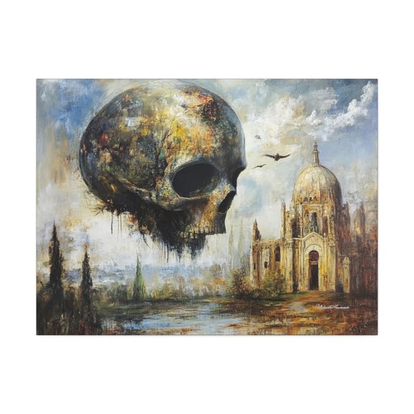 Gothic Art Canvas, Unique Wall Decor, Dark Aesthetic Artwork, Skulls and Gothic Fantasy, Perfect for Home or Office - Image 7