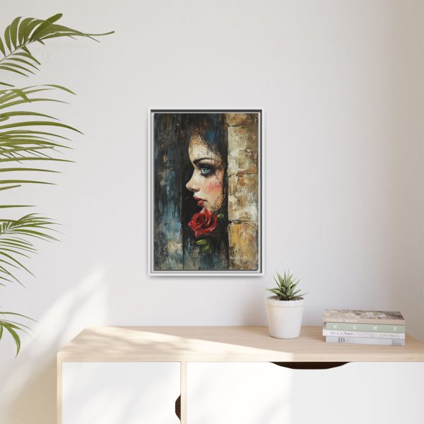 Matte Framed Art Print - Striking Portrait with Rose, Wall Decor, Home Accent, Gift for Art Lovers, Boho Room Decoration - Image 59