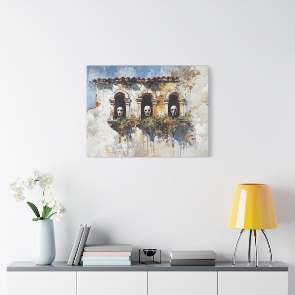 Artistic Skull Canvas Wall Art, Unique Home Decor, Gothic Style Wall Hanging, Modern Art Print, Perfect for Halloween or Conversations - Image 15