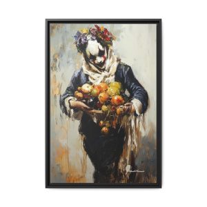 Multi-Color Framed Canvas Art, Whimsical Home Decor, Colorful Wall Art, Unique Gift, Lively Artwork for Festivals