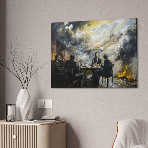 Canvas Art Print, Dinner Gathering Wall Decor, Gallery Wall, Home Decoration, Unique Gift for Art Lovers - Image 4