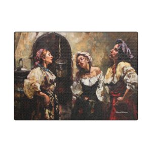 Satin Canvas Art Print, Vintage Style Wall Decor, Rustic Home Accent, Romantic Gift Idea, Bohemian Wall Art, Art for Women