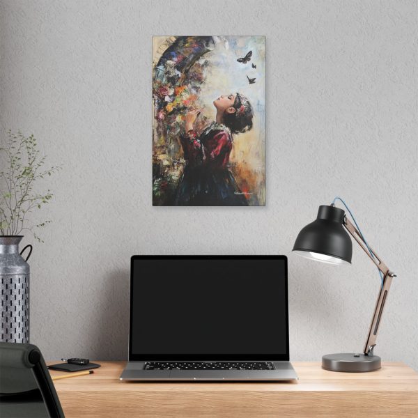 Whimsical Butterfly Canvas Art, Flower Wall Decor, Home Aesthetic, Gift for Art Lovers, Bohemian Style, Nature Inspired Decor - Image 8