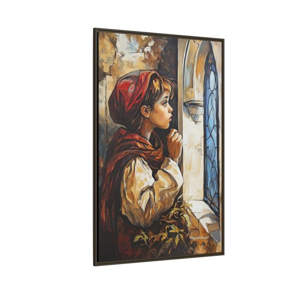 Framed Matte Canvas Art Print - Dreamy Girl in Red Hood, Wall Decor, Unique Gift, Home Aesthetics, Art for Living Room, Bedroom Decor - Image 66