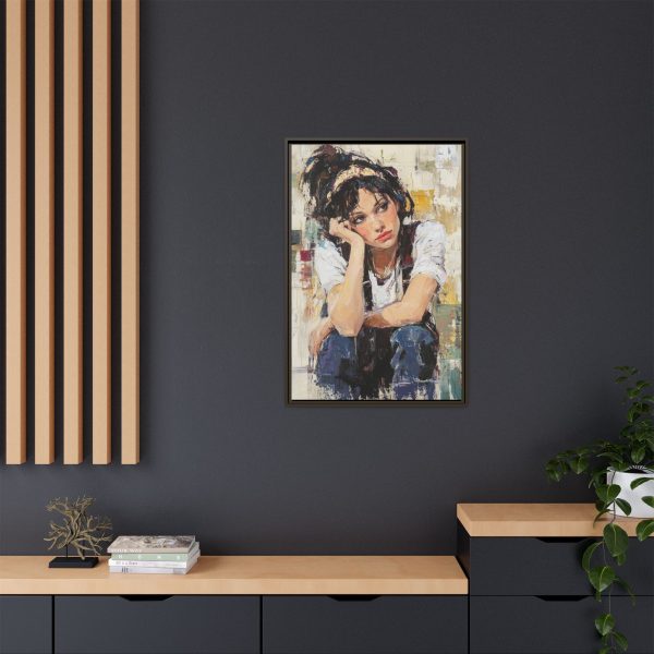 Framed Matte Canvas Wall Art,  Multi-color Abstract Painting, Home Decor, Gift for Art Lovers, Living Room, Bedroom Decoration - Image 24