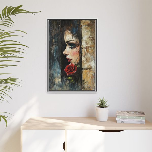 Matte Framed Art Print - Striking Portrait with Rose, Wall Decor, Home Accent, Gift for Art Lovers, Boho Room Decoration - Image 19