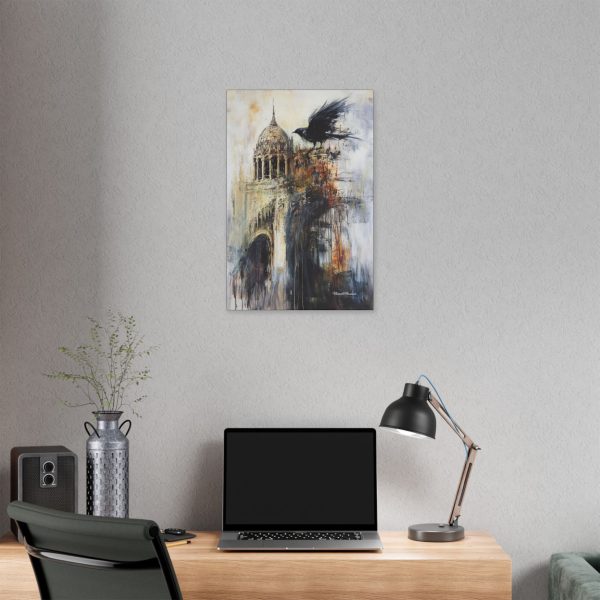 Urban Raven Canvas Art, Modern Wall Decor, Bird Canvas, Nature Artwork, Home Aesthetic, Gift for Bird Lovers - Image 12