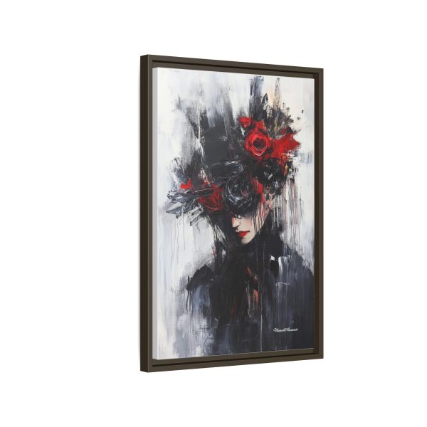 Framed Wall Art, Matte Canvas Print, Abstract Art, Home Decor, Gift for Art Lovers, Black and Red Aesthetic - Image 54