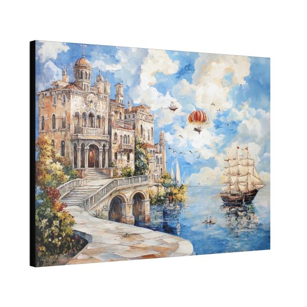 Coastal Castle Canvas Wall Art, Nautical Home Decor, Ocean Landscape Print, Room Decoration, Gift for Beach Lovers, Art for Living Room - Image 6