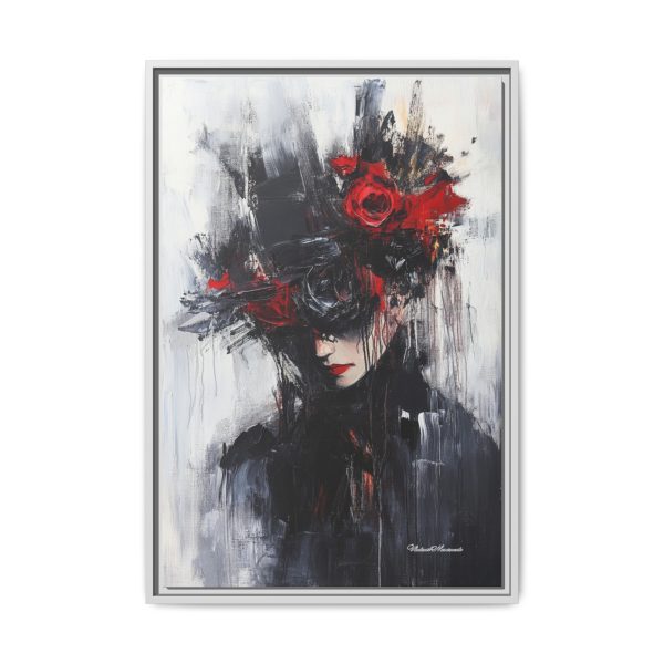 Framed Wall Art, Matte Canvas Print, Abstract Art, Home Decor, Gift for Art Lovers, Black and Red Aesthetic - Image 17