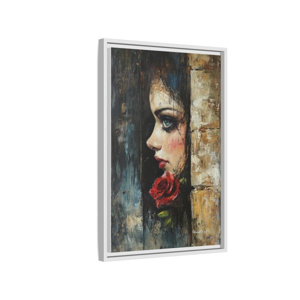 Matte Framed Art Print - Striking Portrait with Rose, Wall Decor, Home Accent, Gift for Art Lovers, Boho Room Decoration - Image 58