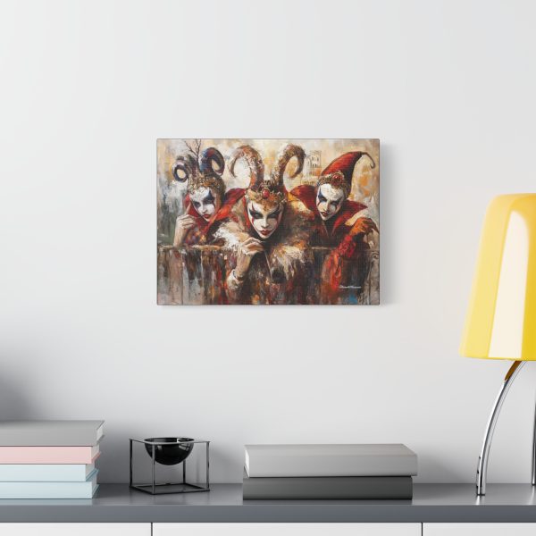 Canvas Print of Masquerade Masks, Wall Art, Home Decor, Carnival Artwork, Unique Gift for Art Lovers, Elegant Home Vibes - Image 3
