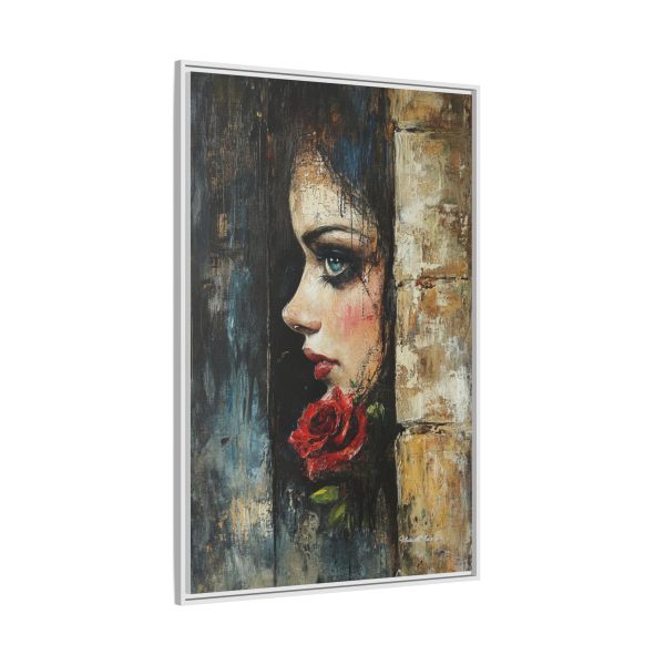 Matte Framed Art Print - Striking Portrait with Rose, Wall Decor, Home Accent, Gift for Art Lovers, Boho Room Decoration - Image 34