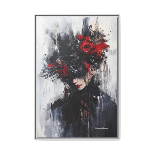 Framed Wall Art, Matte Canvas Print, Abstract Art, Home Decor, Gift for Art Lovers, Black and Red Aesthetic - Image 33