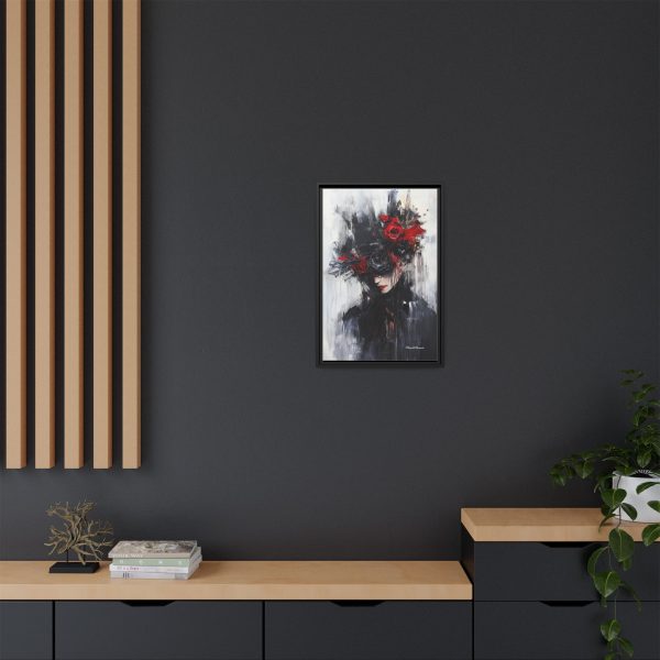 Framed Wall Art, Matte Canvas Print, Abstract Art, Home Decor, Gift for Art Lovers, Black and Red Aesthetic - Image 52