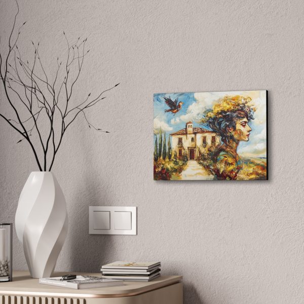 Vibrant Canvas Art Print, Floral Landscape Wall Decor, Boho Home Decoration, Unique Gift, Wall Art for Living Room, Art Lovers - Image 4