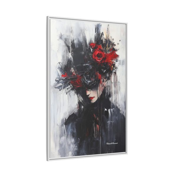 Framed Wall Art, Matte Canvas Print, Abstract Art, Home Decor, Gift for Art Lovers, Black and Red Aesthetic - Image 34