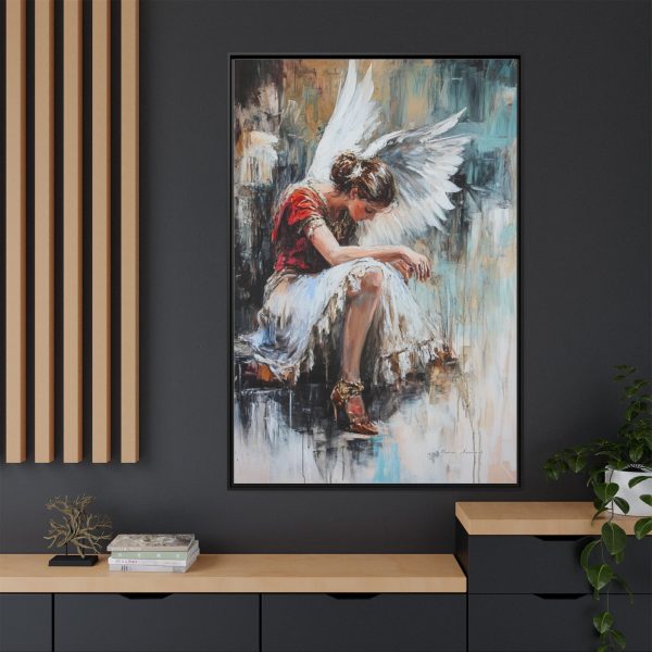Angel Wings Framed Canvas Art, Inspirational Wall Decor for Home, Serenity Artwork, Gift for Her, Boho Chic Decor, Angel Art Print - Image 64