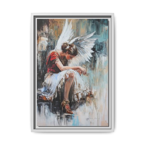 Angel Wings Framed Canvas Art, Inspirational Wall Decor for Home, Serenity Artwork, Gift for Her, Boho Chic Decor, Angel Art Print - Image 45