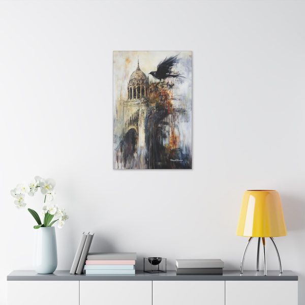 Urban Raven Canvas Art, Modern Wall Decor, Bird Canvas, Nature Artwork, Home Aesthetic, Gift for Bird Lovers - Image 15