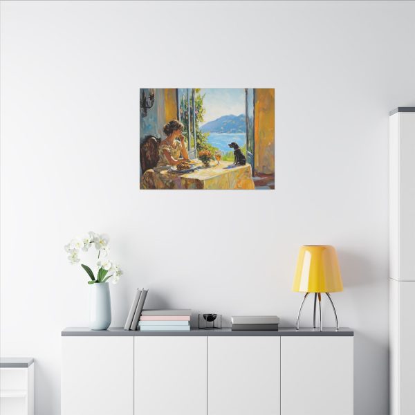 Canvas Art Print, Stretched Wall Decor, Colorful Landscape Painting, Gift for Dog Lovers, Cozy Home Decor - Image 16
