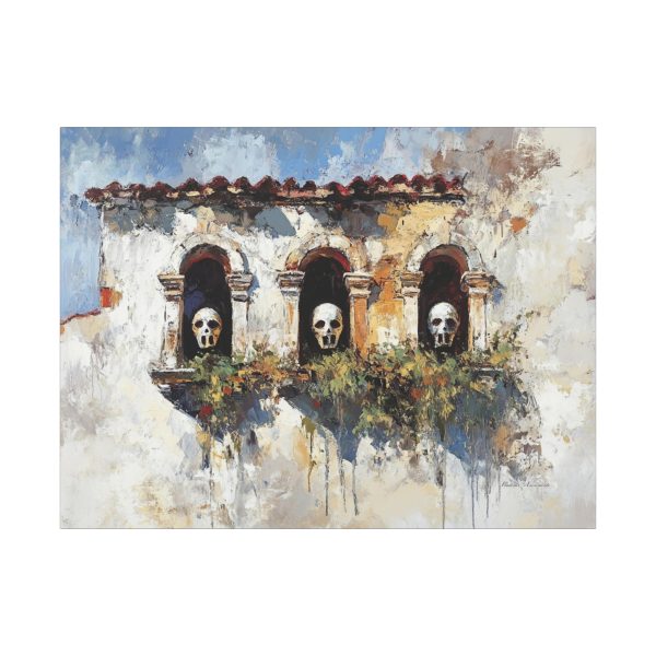 Artistic Skull Canvas Wall Art, Unique Home Decor, Gothic Style Wall Hanging, Modern Art Print, Perfect for Halloween or Conversations - Image 21