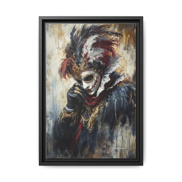 Matte Canvas Wall Art, Multi-color Framed Artwork, Gothic Home Decor, Mysterious Masquerade Print, Unique Gift for Art Lovers - Image 37