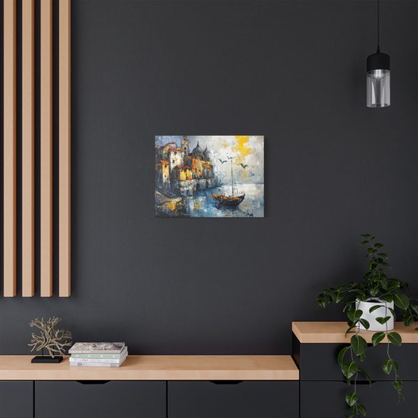 Satin Canvas Wall Art, Serene Coastal Landscape, Home Decor, Nautical Wall Art, Gift for Art Lovers, Contemporary Art - Image 12