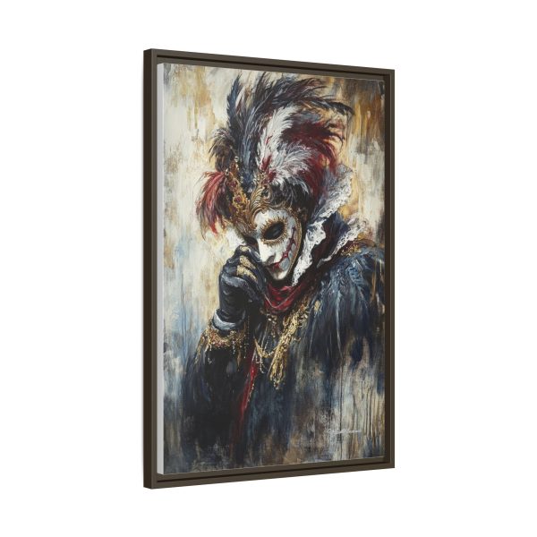 Matte Canvas Wall Art, Multi-color Framed Artwork, Gothic Home Decor, Mysterious Masquerade Print, Unique Gift for Art Lovers - Image 14