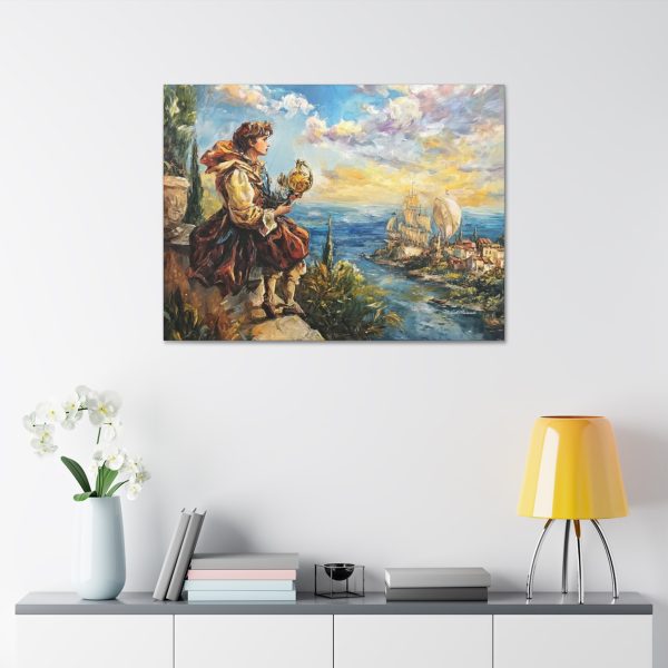 Dreamy Nautical Canvas Art, Fantasy Decor, Coastal Wall Art, Kid's Room Art, Gift for Ocean Lovers - Image 7
