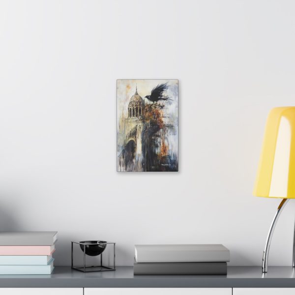 Urban Raven Canvas Art, Modern Wall Decor, Bird Canvas, Nature Artwork, Home Aesthetic, Gift for Bird Lovers - Image 3