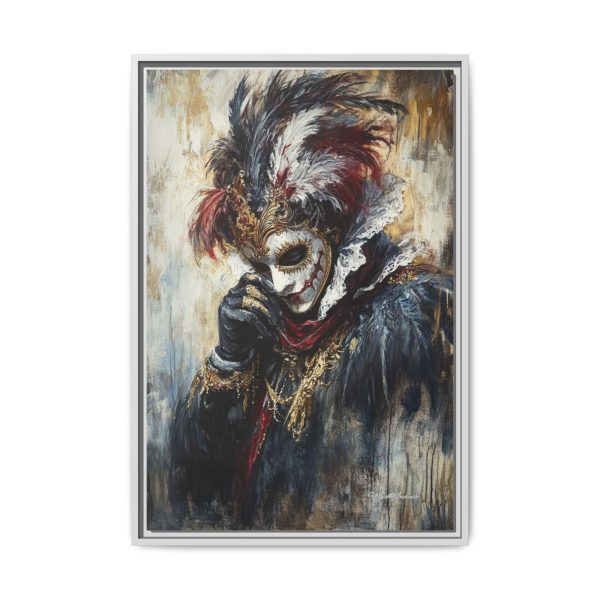 Matte Canvas Wall Art, Multi-color Framed Artwork, Gothic Home Decor, Mysterious Masquerade Print, Unique Gift for Art Lovers - Image 17