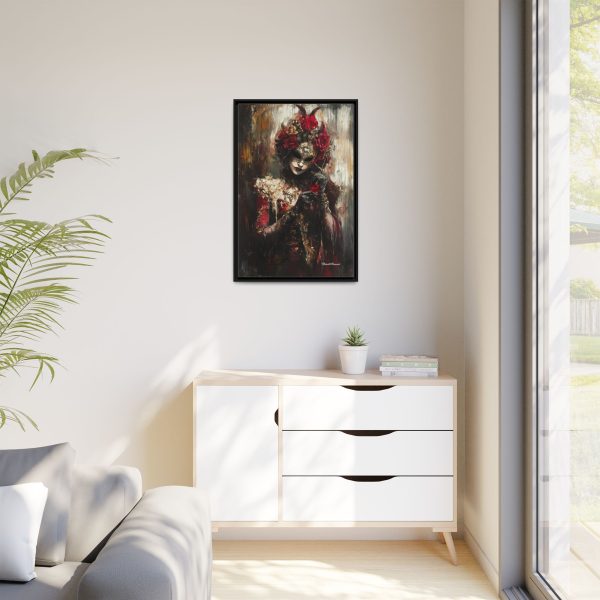 Gothic Art Print, Wall Decor, Unique Framed Artwork, Vibrant Canvas, Home Decoration, Halloween Vibes, Boho Chic - Image 7